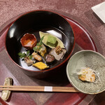 割烹 たつた - 先付けと八寸