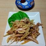 中華 周玉 - 蒸し鶏ねぎ和え