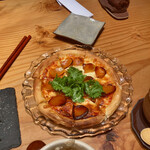 割烹もりもと - からすみのピザ