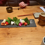 割烹もりもと - 加賀野菜のバーニャカウダ(これ美味しかった〜)