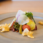 柚木元 - 2023.2 地物野菜と果物の盛り合わせ