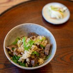 柚木元 - 2023.2 マガモと芹の炊き込みご飯