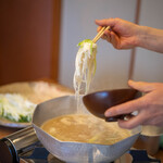 柚木元 - 2023.2 熊ロースと葱の熊白湯鍋