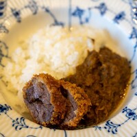 柚木元 - 2023.2 熊ヒレカツと熊頭肉キーマカレーライス