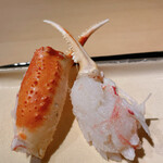 富小路 やま岸 - 茹で蟹爪