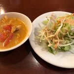 タイ王国料理 クンメー1 - 日替わりスープ＆サラダ