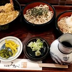 Sobadokoro Miyako - 割子・天とじ丼セット　1450円