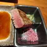 和牛 まつした - ●匠ｺｰｽ280g 12000＋生B 780X2+ｽﾊﾟｰｸﾘﾝｸﾞﾜｲﾝ ｶﾞｳﾞｧ5000+追加単品 (特上ﾊﾗﾐ 2,800)＝22,360円 