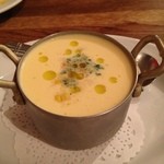 ブラッスリー アルティザン - ④冷製トウモロコシのスープ800円