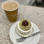 PARIYA - 『あずき抹茶 ショートケーキ』
                      ドリンクバー付