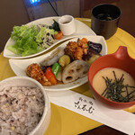San Ru Mu - 塩麹唐揚の黒酢あんかけ定食