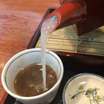 Bashouan - 蕎麦湯　濃厚蕎麦湯が旨い！