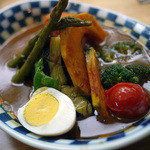 スープカレーのハンジロー - 香味豚のローストと彩り野菜のスープカレー～☆