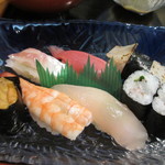 高玉 - メインのお寿司は細巻きも入れて７種類、いずれも中むら高玉の名前に負けない素晴らしいお寿司でしたよ。
