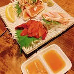 八幸 すずらん通り店 - 鳥刺し３種盛り