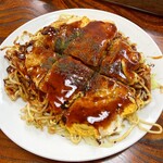 古川食堂 - 料理写真:府中焼き（イカ天入り）