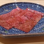 江戸焼肉 - 肉鮨のお肉　純血但馬万葉牛リブロース　