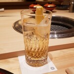 江戸焼肉 - アランヴェルデ　クレームドぺシェ（ピーチソーダ）