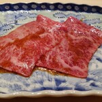 江戸焼肉 - 純血但馬万葉牛のサーロインの焼きすき
      