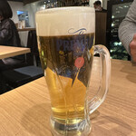 ひな鶏唐揚 新次郎 - 生ビール