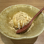 ひな鶏唐揚 新次郎 - きな粉アイス