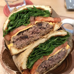 cafe&bar Lino - バーグサンド@880