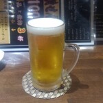 たこやきカフェバル タコヤキンジロウ - １杯目・生ビール