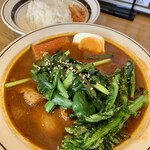 スープカレー店 34 - ニラ盛り軟骨豆腐ハンバーグカレー