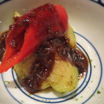 くろぎ - 茄子肉味噌掛け 赤万願寺
      