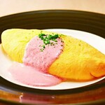 Mentaiko cheese omelet