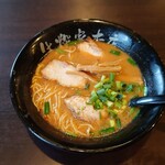 生粋家本店 - 料理写真:●Cセット　850円
　お好きなラーメン＋チャーハン（小）
　味噌四川ラーメン　選択

○味噌四川ラーメン
このお店の人気No.1ラーメン

辛さが大、中、小から選択出来たけれどしてない