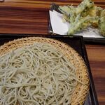 赤坂けやき通りむらた - 天ぷら蕎麦(冷)野菜天ざる