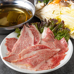 Wagyu beef shabu shabu