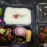 ごはん屋 - 料理写真:黒酢あんかけ唐揚げ弁当スペシャルと、唐揚げ