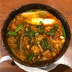 焼肉冷麺やまなか家 - 盛岡温めん（辛）：クーポン利用で５５０円（税込）【２０２３年２月撮影】