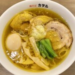 Torisoba Kaworu - 鶏そば 塩　チャーシュー味玉