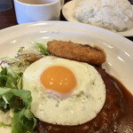 Gasuto - ハンバーグ＆野菜コロッケランチ [目玉焼き]