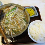 Kourakuen - サンマー麺(中)＆餃子セットのサンマー麺ライス付き