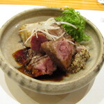 玄斎 - 神戸ポークの肩ロース 姫路の蓮根