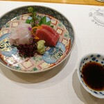 玄斎 - 沼島の平目と長崎・松浦の本鮪の造り