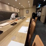 Sushi To Nihonryouri Shinjuku Yonegami - カウンター席