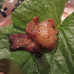 横浜うかい亭 - 脂身部分のアップ