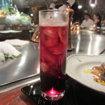 横浜うかい亭 - カシスソーダ