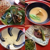 草喰 なかひがし - 6月のランチ。炭焼きの安曇川コアユウマァ〜