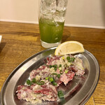 炭火焼肉 のぶ - ガーリックハラミ（塩）