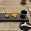 IL RISTORANTE TOKYO - 左からジャガイモとチーズのコロッケ、イベリコ豚のパウンドケーキ、ホタテと昆布の出汁
