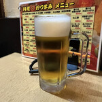 大都会 - 生ビール　200円