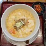 老家 - テールラーメン定食-パイタン(2023.02)