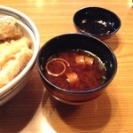 とり松 - どろ海老天丼（赤だし）