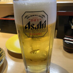 Kaiten Zushi Benkei - 生ビール